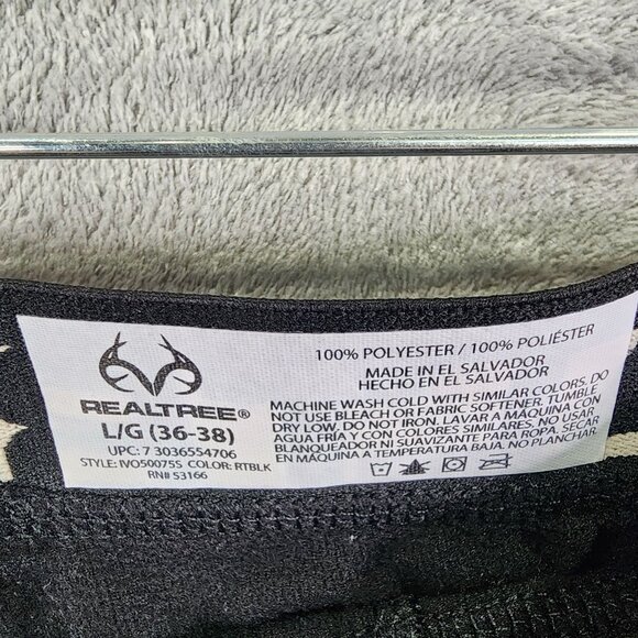 Mens Black Realtree Polyester Base Layer Pants Size L (36-38) - Picture 3 of 9